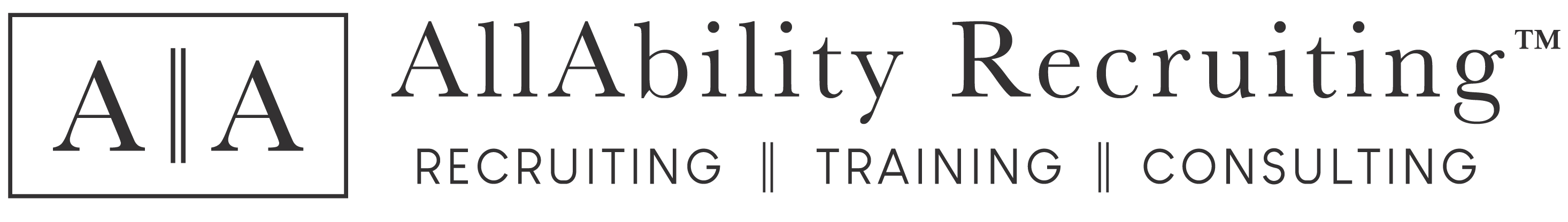 AllAbility Recruiting Logo in black